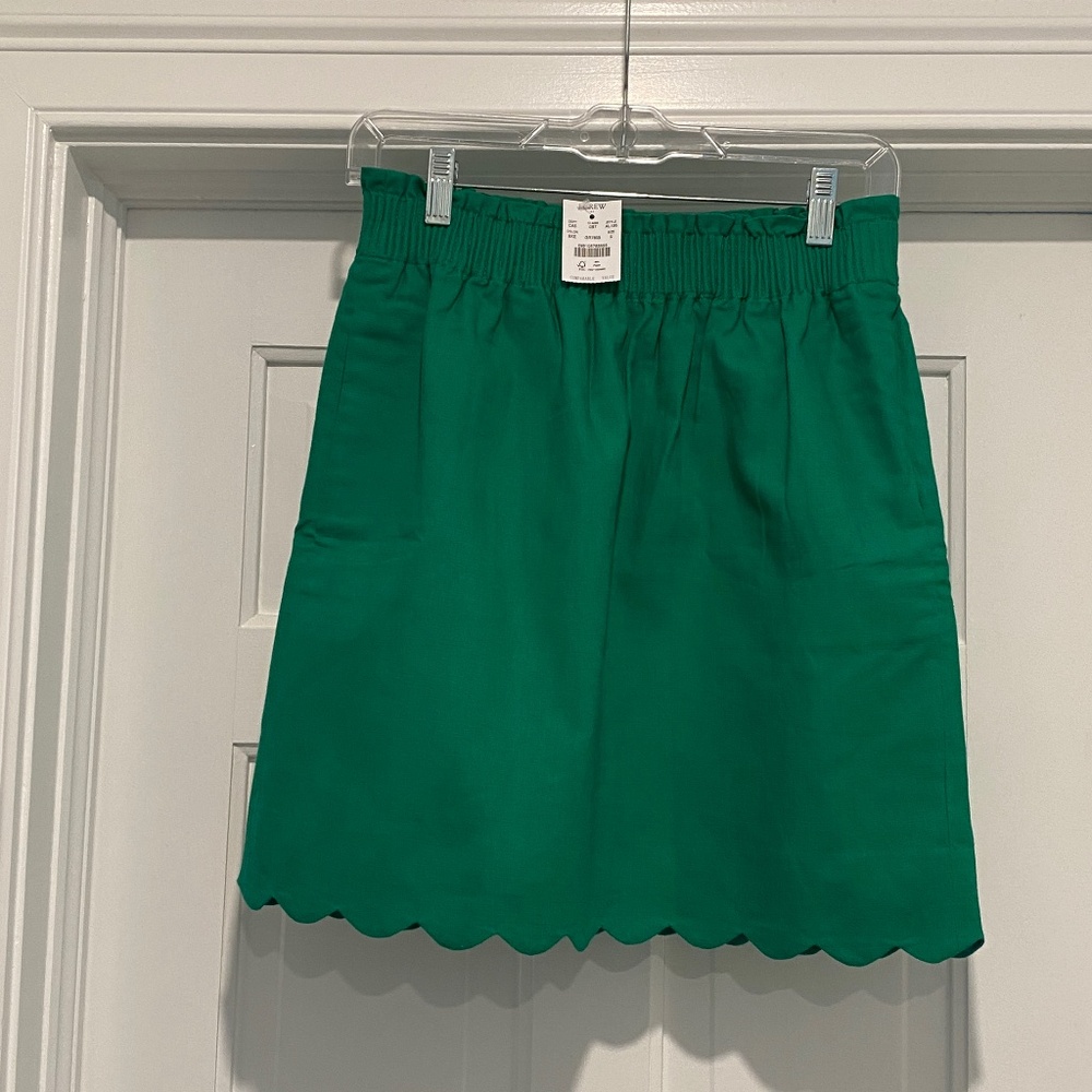 Linen and Cotton Green Skirt - NEW!